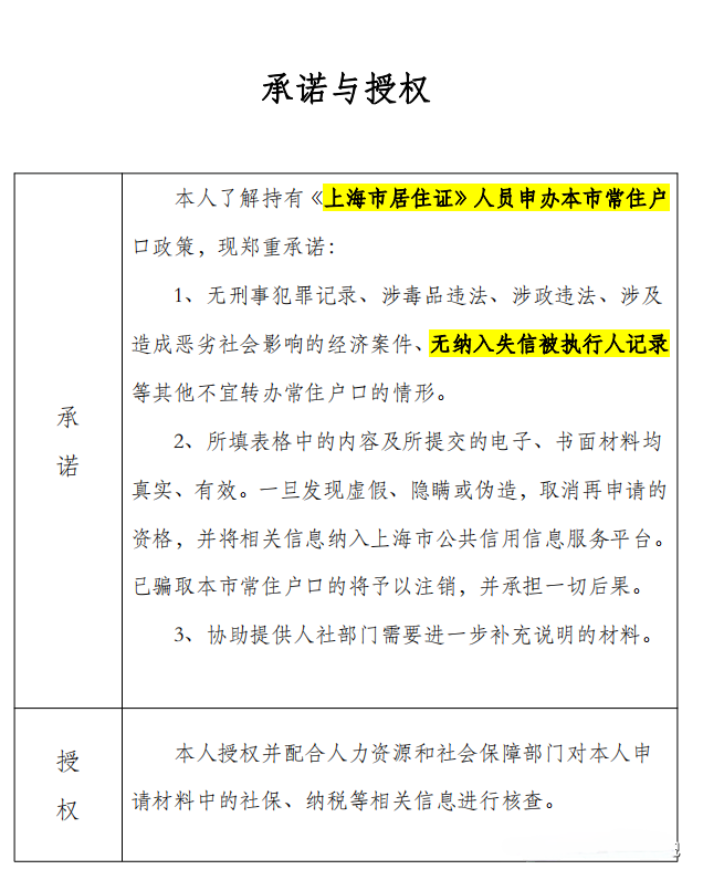 2023年上海落戶政策新規(guī)，上海失信被執(zhí)行人員無法將辦理上海落戶